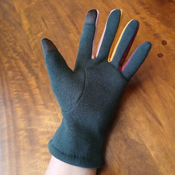 TouchScreen Women's Gloves with Multi Color Fingers - MEDIUM/LARGE (NWOT) - Picture 6 of 11
